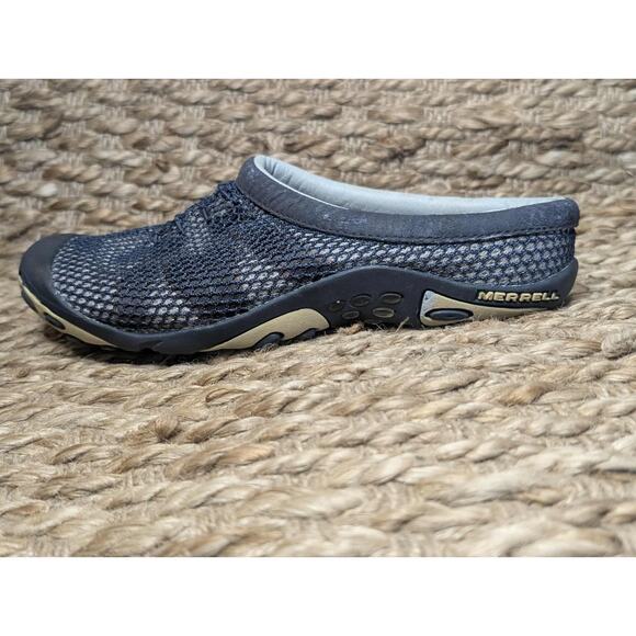 Merrell Womens Clog Kula Slide Breathable Mesh Slip On Mules Navy Blue Size 6 - Picture 1 of 9